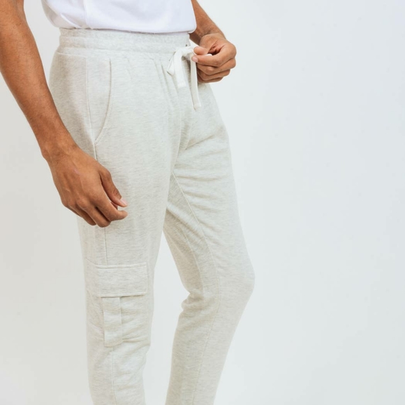 MEN - Cargo Brushed Sweatpants Hybrid - Picture 4 of 8